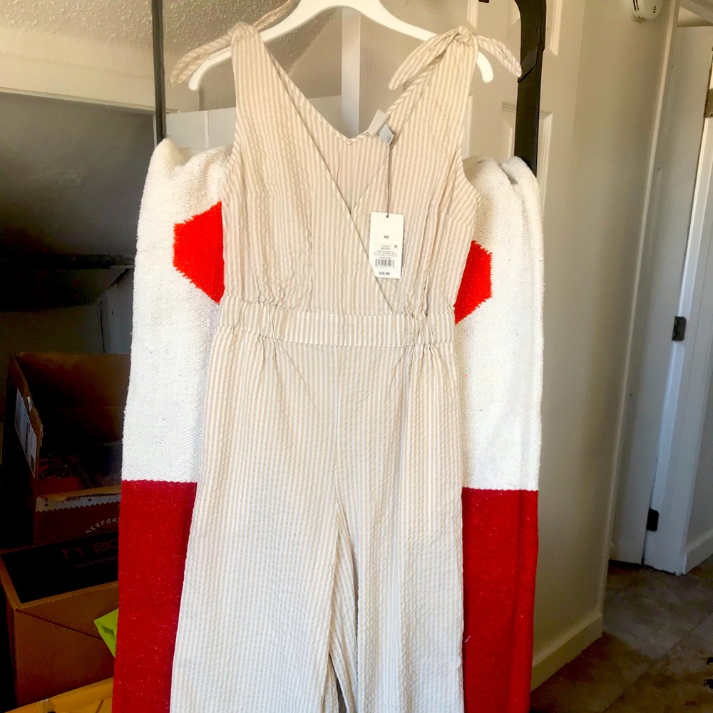Striped jumpsuit